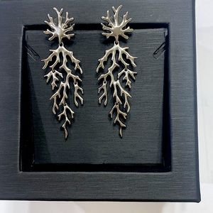 Kendra Scott Statement earrings with pouch.  Never worn